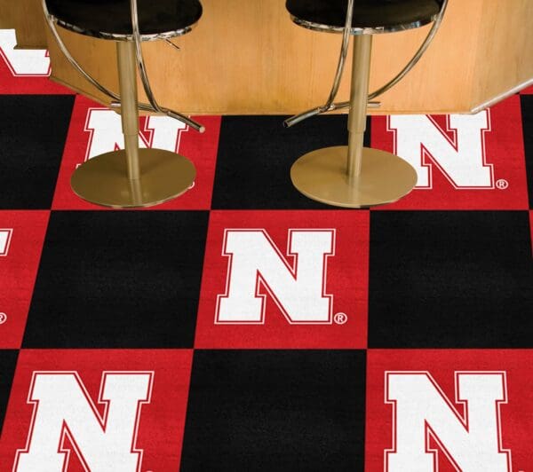 Nebraska Cornhuskers Team Carpet Tiles - 45 Sq Ft.