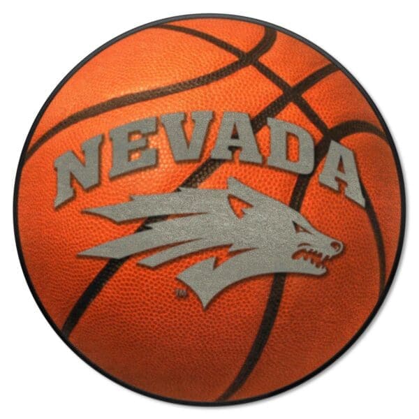 Nevada Wolfpack Basketball Rug 27in. Diameter 1 scaled