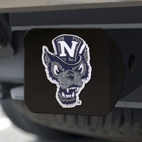 Nevada Wolfpack Black Metal Hitch Cover - 3D Color Emblem