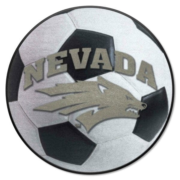 Nevada Wolfpack Soccer Ball Rug 27in. Diameter 1 scaled