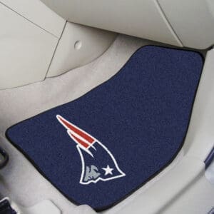New England Patriots Front Carpet Car Mat Set - 2 Pieces