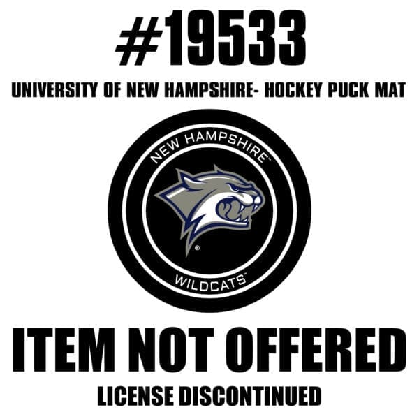 New Hampshire Wildcats Hockey Puck Rug 27in. Diameter 1 scaled