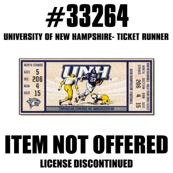 New Hampshire Wildcats Ticket Runner Rug 30in. x 72in 1 scaled