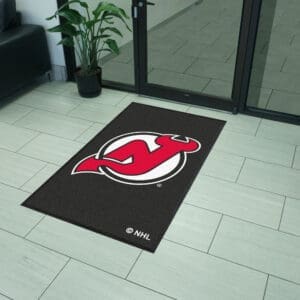 New Jersey Devils 3X5 High-Traffic Mat with Durable Rubber Backing - Portrait Orientation-12864