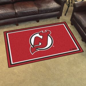 New Jersey Devils 4ft. x 6ft. Plush Area Rug-10421