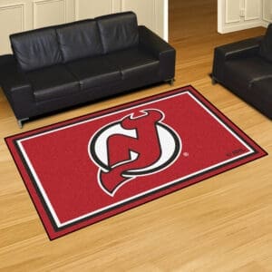 New Jersey Devils 5ft. x 8 ft. Plush Area Rug-10422