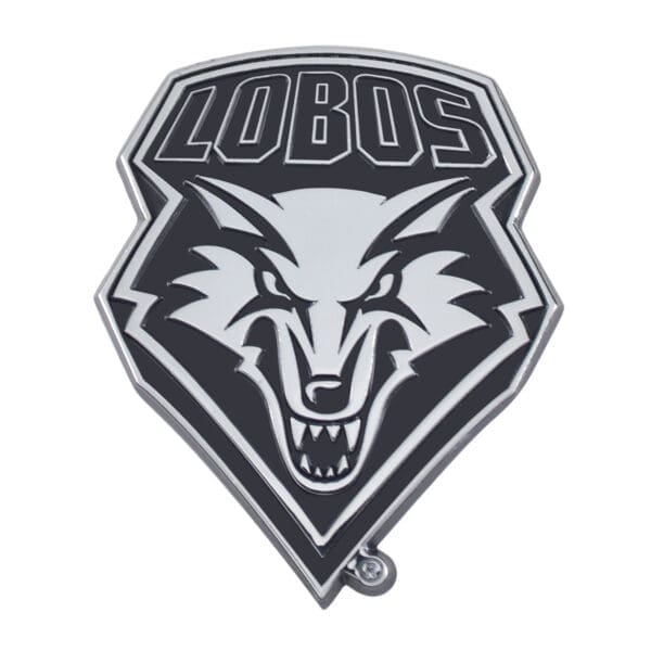 New Mexico Lobos 3D Chrome Metal Emblem 1