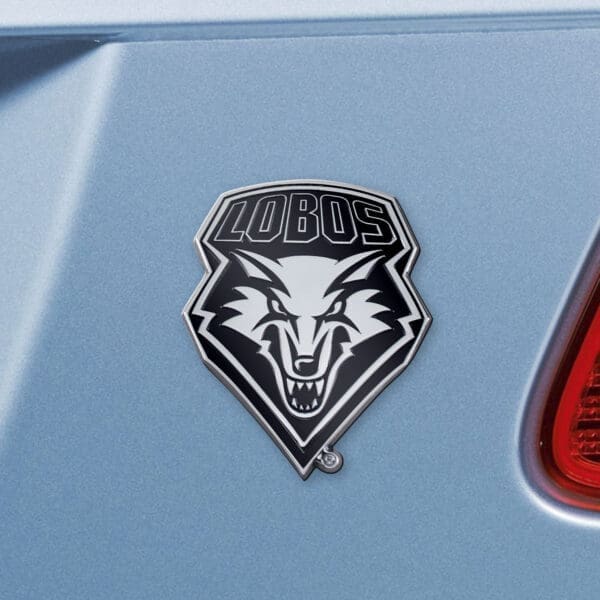 New Mexico Lobos 3D Chrome Metal Emblem