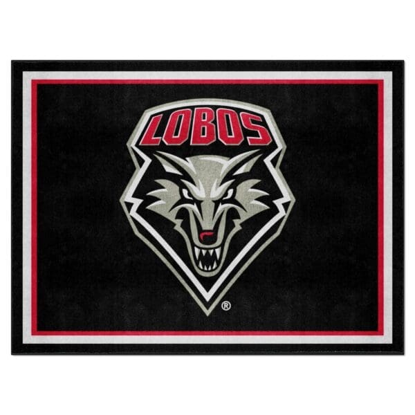 New Mexico Lobos 8ft. x 10 ft. Plush Area Rug 1 scaled
