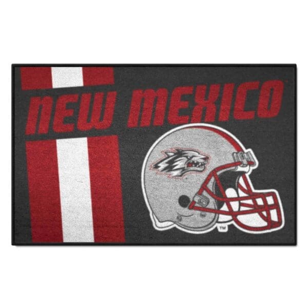 New Mexico Lobos Starter Mat Accent Rug 19in. x 30in. Uniform Design 1 scaled