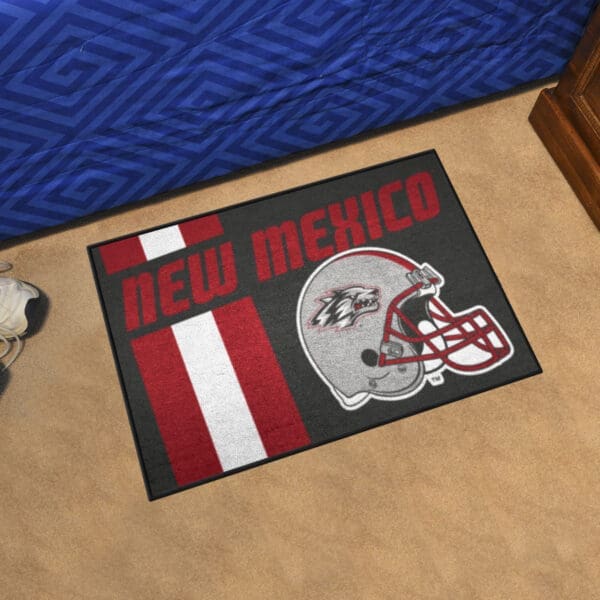 New Mexico Lobos Starter Mat Accent Rug - 19in. x 30in. Uniform Design