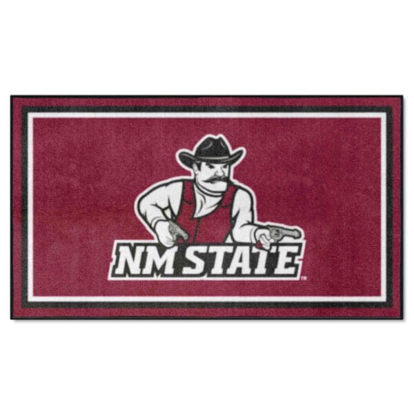 New Mexico State Lobos 3ft. x 5ft. Plush Area Rug 1 scaled