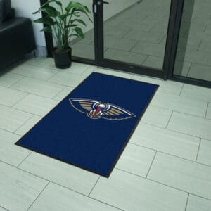 New Orleans Pelicans 3X5 High-Traffic Mat with Durable Rubber Backing - Portrait Orientation-9934
