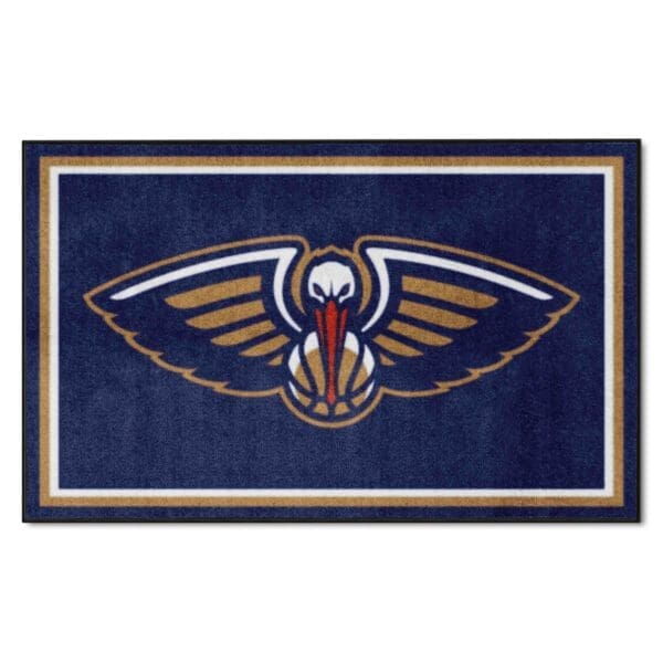 New Orleans Pelicans 4ft. x 6ft. Plush Area Rug 20436 1 scaled