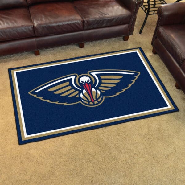 New Orleans Pelicans 4ft. x 6ft. Plush Area Rug-20436