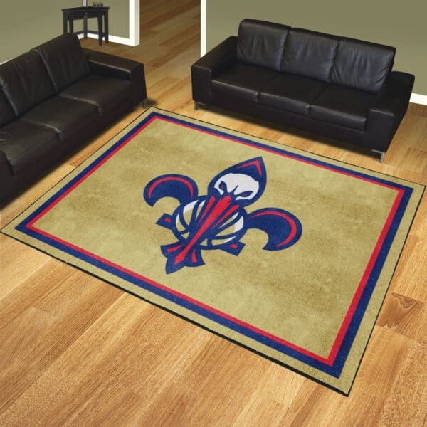 New Orleans Pelicans 8ft. x 10 ft. Plush Area Rug-37029