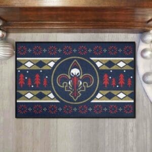 New Orleans Pelicans Holiday Sweater Starter Mat Accent Rug - 19in. x 30in.-26833