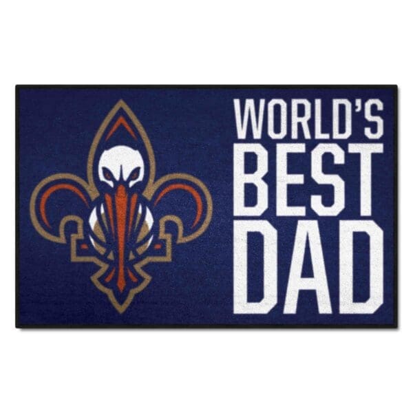New Orleans Pelicans Starter Mat Accent Rug 19in. x 30in. Worlds Best Dad Starter Mat 31195 1 scaled