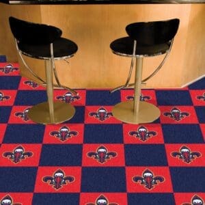 New Orleans Pelicans Team Carpet Tiles - 45 Sq Ft.-9352