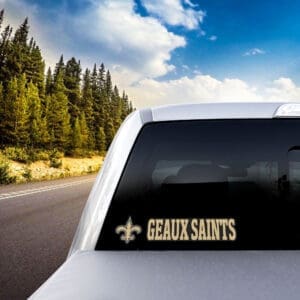 New Orleans Saints 2 Piece Team Slogan Decal Sticker Set
