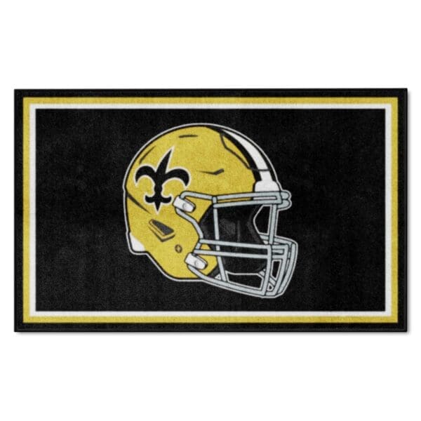 New Orleans Saints 4ft. x 6ft. Plush Area Rug 1 scaled