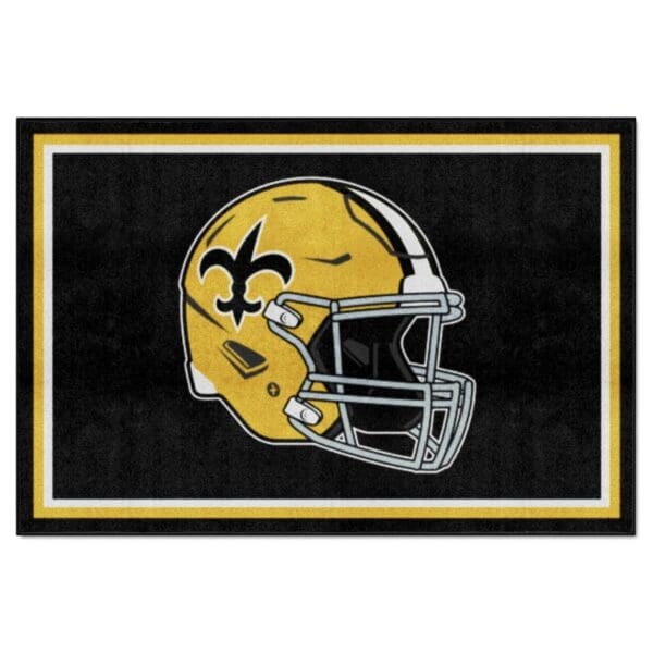New Orleans Saints 5ft. x 8 ft. Plush Area Rug 1 scaled