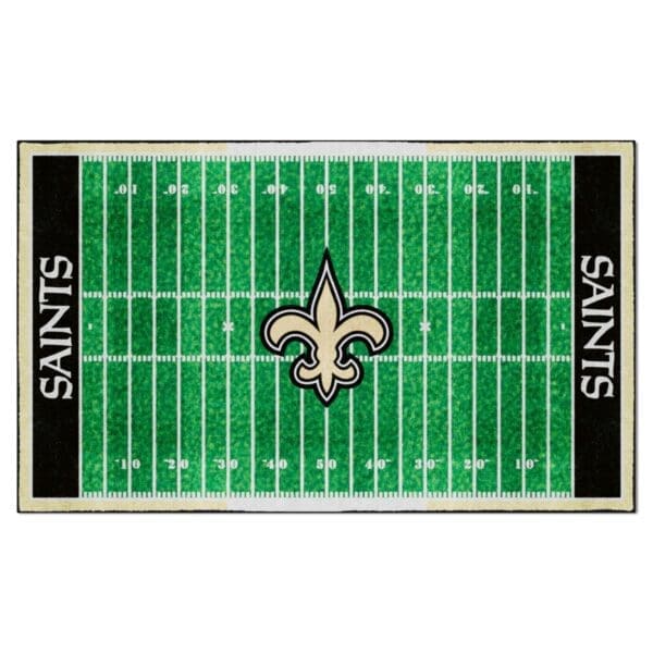 New Orleans Saints 6 ft. x 10 ft. Plush Area Rug 1 scaled