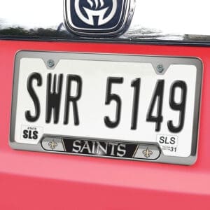New Orleans Saints Embossed License Plate Frame