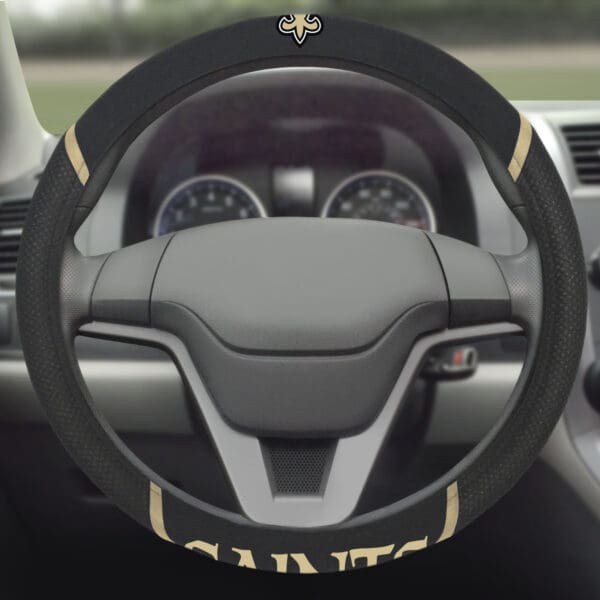 New Orleans Saints Embroidered Steering Wheel Cover