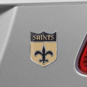 New Orleans Saints Heavy Duty Aluminum Embossed Color Emblem - Alternate