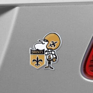 New Orleans Saints Heavy Duty Aluminum Embossed Color Emblem - Alternate Sir Saint