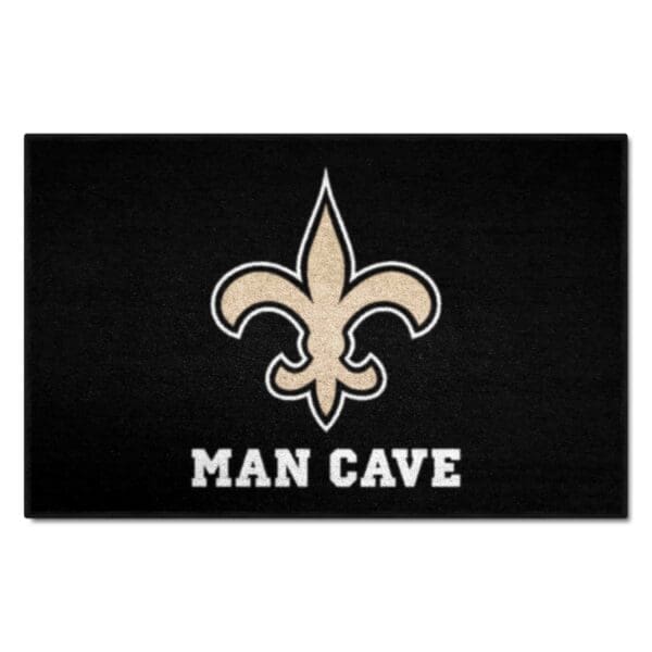 New Orleans Saints Man Cave Starter Mat Accent Rug 19in. x 30in 1 scaled