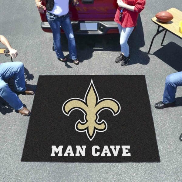 New Orleans Saints Man Cave Tailgater Rug - 5ft. x 6ft.