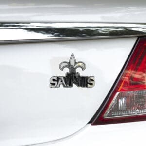 New Orleans Saints Molded Chrome Plastic Emblem