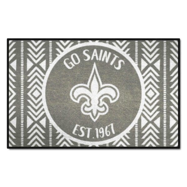 New Orleans Saints Southern Style Starter Mat Accent Rug 19in. x 30in 1 scaled