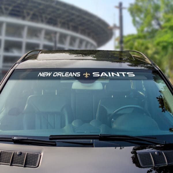 New Orleans Saints Sun Stripe Windshield Decal 3.25 in. x 34 in.