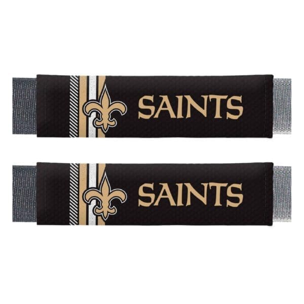 New Orleans Saints Team Color Rally Seatbelt Pad 2 Pieces 1 scaled