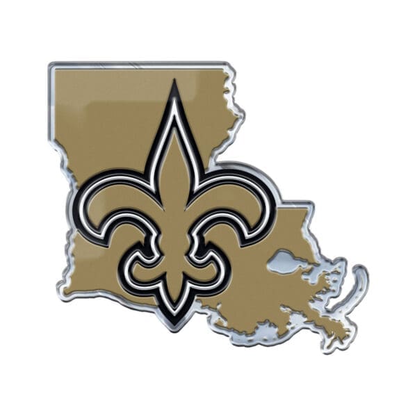 New Orleans Saints Team State Aluminum Embossed Emblem 1