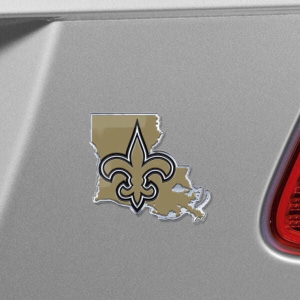New Orleans Saints Team State Aluminum Embossed Emblem
