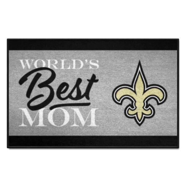 New Orleans Saints Worlds Best Mom Starter Mat Accent Rug 19in. x 30in 1 scaled