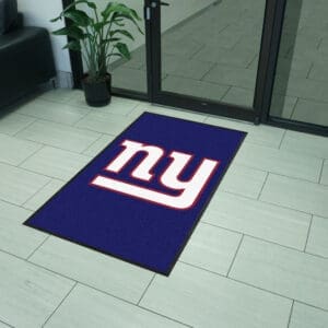 New York Giants 3X5 High-Traffic Mat with Durable Rubber Backing - Portrait Orientation