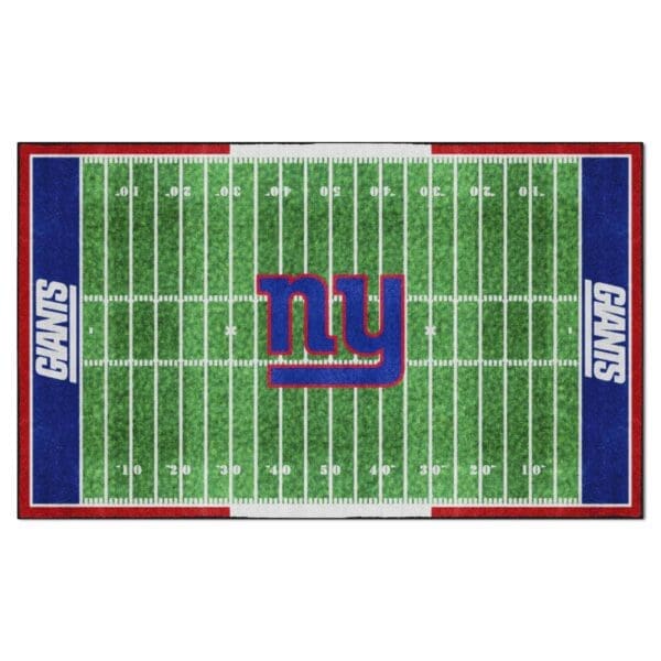 New York Giants 6 ft. x 10 ft. Plush Area Rug 1 scaled