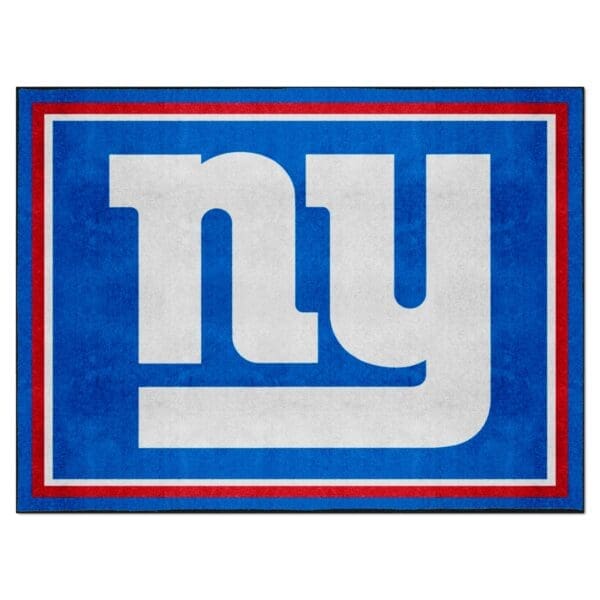 New York Giants 8ft. x 10 ft. Plush Area Rug 1 scaled