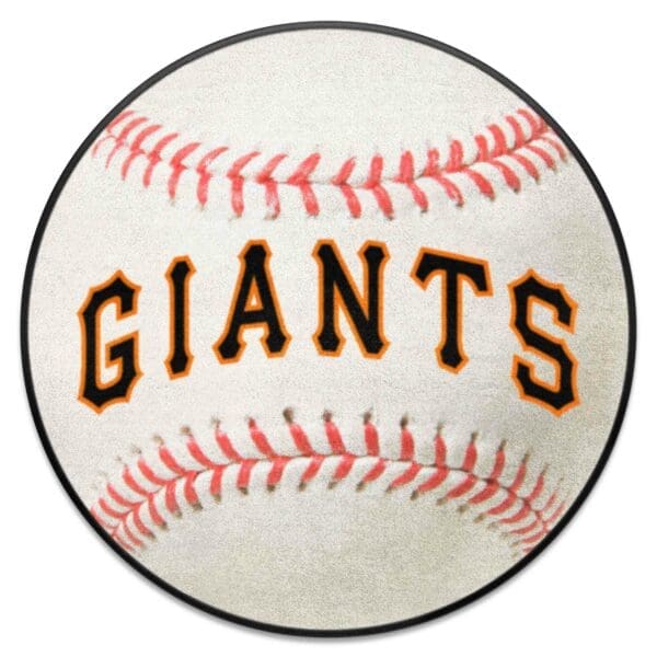New York Giants Baseball Rug 27in. Diameter 1 scaled