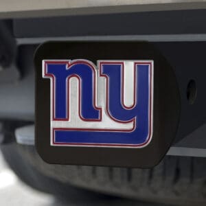 New York Giants Black Metal Hitch Cover - 3D Color Emblem