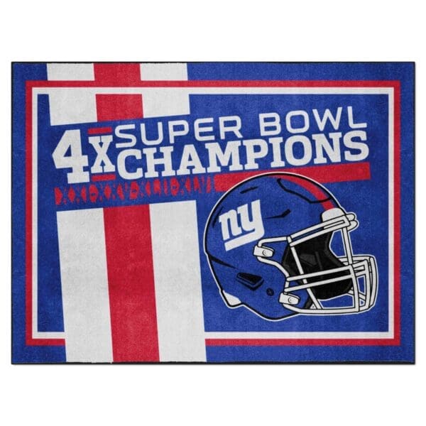 New York Giants Dynasty 8ft. x 10ft. Plush Area Rug 1 scaled