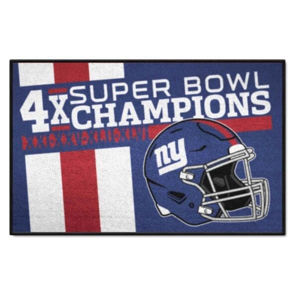 New York Giants Dynasty Starter Mat Accent Rug 19in. x 30in 1 scaled