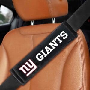 New York Giants Embroidered Seatbelt Pad - 2 Pieces