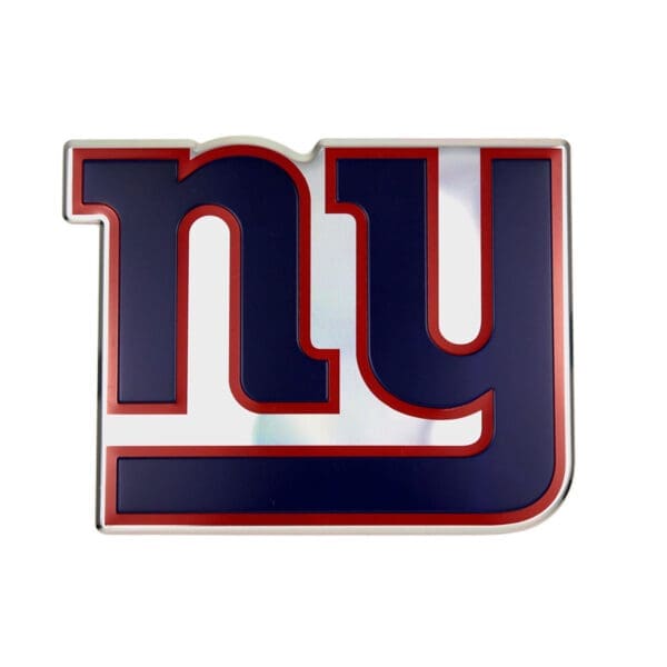 New York Giants Heavy Duty Aluminum Embossed Color Emblem 1