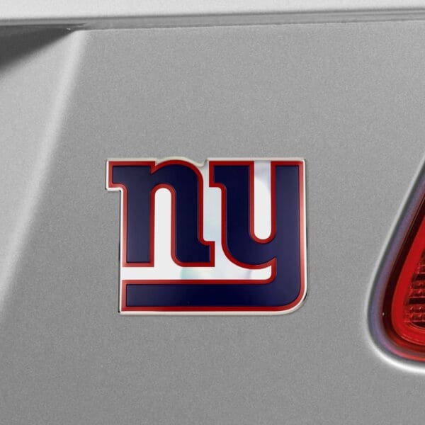 New York Giants Heavy Duty Aluminum Embossed Color Emblem